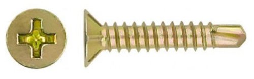 Саморезы для монтажа окон желтый цинк с буром Госкреп 3,9х32 (200шт) картинка